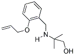 2-((2-(ALLYLOXY)BENZYL)AMINO)-2-METHYLPROPAN-1-OL Struktur