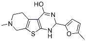 7-METHYL-2-(5-METHYL-2-FURYL)-1,2,5,6,7,8-HEXAHYDROPYRIDO[4',3':4,5]THIENO[2,3-D]PYRIMIDIN-4-OL Struktur