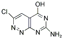 7-AMINO-3-CHLOROPYRIMIDO[4,5-C]PYRIDAZIN-5-OL Struktur