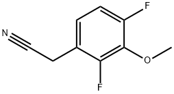 2,4-DIFLUORO-3-METHOXYPHENYLACETONITRILE Struktur