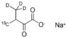 2-KETO-3-(METHYL-D3)-BUTYRIC ACID-4-13C SODIUM SALT Struktur