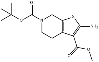 6-(TERT-BUTYL) 3-METHYL 2-AMINO-4,7-DIHYDROTHIENO[2,3-C]PYRIDINE-3,6(5H)-DICARBOXYLATE Struktur