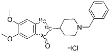 DONEPEZIL-13C3, HYDROCHLORIDE Struktur