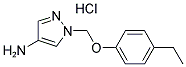 1-(4-ETHYL-PHENOXYMETHYL)-1 H-PYRAZOL-4-YLAMINE HYDROCHLORIDE Struktur