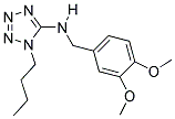 1-BUTYL-N-(3,4-DIMETHOXYBENZYL)-1H-TETRAZOL-5-AMINE Struktur