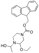 FMOC-1-HYDROXYETHYLETHOXYPIPERAZINE Struktur