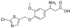 3-AMINO-3-(4-[(2-CHLORO-1,3-THIAZOL-5-YL)METHOXY]-3-METHOXYPHENYL)PROPANOIC ACID Struktur