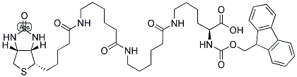 FMOC-L-LYS(BIOTINYL-AHX-AHX)-OH Struktur