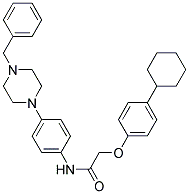 N-(4-(4-BENZYLPIPERAZIN-1-YL)PHENYL)-2-(4-CYCLOHEXYLPHENOXY)ACETAMIDE Struktur