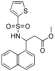 METHYL 3-(1-NAPHTHYL)-3-[(2-THIENYLSULFONYL)AMINO]PROPANOATE Struktur