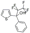 1-PHENYL-2,2,3,3,3-PENTAFLUORO-1-THIOPHEN-2-YL-PROPANE-1-OL Struktur