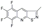 5,6,7,8-TETRAFLUORO-3-METHYLISOTHIAZOLO[5,4-B]QUINOLINE Struktur