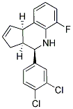 (3AS,4R,9BR)-4-(3,4-DICHLOROPHENYL)-6-FLUORO-3A,4,5,9B-TETRAHYDRO-3H-CYCLOPENTA[C]QUINOLINE Struktur