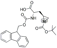 (2S,2'S)-N-ALPHA-9-FLUORENYLMETHYLOXYCARBONYL-3-(N'-T-BUTYLOXYCARBONYL-AZIRIDIN-2'YL)-ALANINE Struktur