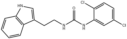 ((2,5-DICHLOROPHENYL)AMINO)-N-(2-INDOL-3-YLETHYL)FORMAMIDE Struktur