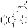 N-(2-[2-(2-THIENYL)-1H-INDOL-3-YL]ETHYL)ACETAMIDE Struktur