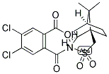 N-(2-CARBOXY-4,5-DICHLOROBENZOYL)-(+)-10,2-CAMPHORSULTAM Struktur