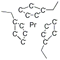 TRIS(ETHYLCYCLOPENTADIENYL) PRASEODYMIUM Struktur