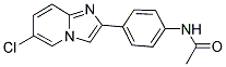 N-[4-(6-CHLOROIMIDAZO[1,2-A]PYRIDIN-2-YL)PHENYL]ACETAMIDE Struktur