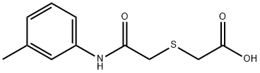 ([2-[(3-METHYLPHENYL)AMINO]-2-OXOETHYL]THIO)ACETIC ACID Struktur