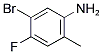 5-BROMO-4-FLUORO-2-METHYLANILINE Struktur