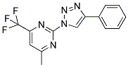 4-METHYL-2-(4-PHENYL-1H-1,2,3-TRIAZOL-1-YL)-6-(TRIFLUOROMETHYL)PYRIMIDINE Struktur