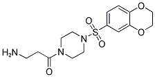 3-AMINO-1-[4-(2,3-DIHYDRO-BENZO[1,4]DIOXINE-6-SULFONYL)-PIPERAZIN-1-YL]-PROPAN-1-ONE Struktur