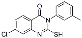 7-CHLORO-2-MERCAPTO-3-M-TOLYL-3H-QUINAZOLIN-4-ONE Struktur