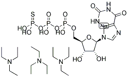 XANTHOSINE-5'-(GAMMA-THIO)-TRIPHOSPHATE, TRIETHYLAMMONIUM SALT Struktur