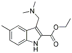 3-DIMETHYLAMINOMETHYL-5-METHYL-1H-INDOLE-2-CARBOXYLIC ACID ETHYL ESTER Struktur