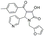 1-(2-FURYLMETHYL)-3-HYDROXY-4-(4-METHYLBENZOYL)-5-PYRIDIN-3-YL-1,5-DIHYDRO-2H-PYRROL-2-ONE Struktur