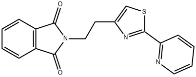 2-(2-[2-(2-PYRIDINYL)-1,3-THIAZOL-4-YL]ETHYL)-1H-ISOINDOLE-1,3(2H)-DIONE Struktur