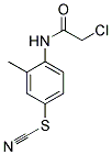 4-[(CHLOROACETYL)AMINO]-3-METHYLPHENYL THIOCYANATE Struktur