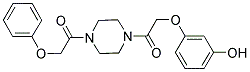 3-(2-OXO-2-[4-(PHENOXYACETYL)PIPERAZIN-1-YL]ETHOXY)PHENOL Struktur