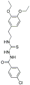 2-(4-CHLOROBENZOYL)-N-(3,4-DIETHOXYPHENETHYL)-1-HYDRAZINECARBOTHIOAMIDE Struktur