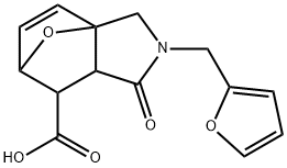 3-FURAN-2-YLMETHYL-4-OXO-10-OXA-3-AZA-TRICYCLO[5.2.1.0(1,5)]DEC-8-ENE-6-CARBOXYLIC ACID Struktur