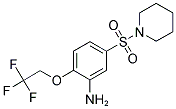 5-(PIPERIDINE-1-SULFONYL)-2-(2,2,2-TRIFLUORO-ETHOXY)-PHENYLAMINE Struktur