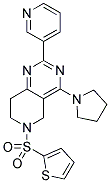 2-PYRIDIN-3-YL-4-PYRROLIDIN-1-YL-6-(THIOPHENE-2-SULFONYL)-5,6,7,8-TETRAHYDRO-PYRIDO[4,3-D]PYRIMIDINE Struktur