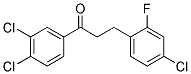 3-(4-CHLORO-2-FLUOROPHENYL)-3',4'-DICHLOROPROPIOPHENONE Struktur