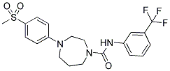 4-(4-METHANESULFONYL-PHENYL)-[1,4]DIAZEPANE-1-CARBOXYLIC ACID (3-TRIFLUOROMETHYL-PHENYL)-AMIDE Struktur