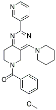 (3-METHOXY-PHENYL)-(4-PIPERIDIN-1-YL-2-PYRIDIN-3-YL-7,8-DIHYDRO-5H-PYRIDO[4,3-D]PYRIMIDIN-6-YL)-METHANONE Struktur