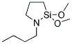 N-N-BUTYL-AZA-2,2-DIMETHOXYSILACYCLOPENTANE Struktur