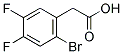 2-BROMO-4,5-DIFLUOROPHENYLACETIC ACID Struktur