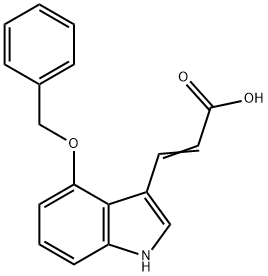 3-(4-BENZYLOXY-1H-INDOL-3-YL)-ACRYLIC ACID Struktur