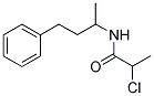 2-CHLORO-N-(1-METHYL-3-PHENYLPROPYL)PROPANAMIDE Struktur