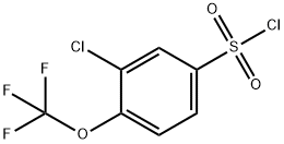 3-CHLORO-4-(TRIFLUOROMETHOXY)BENZENESULFONYL CHLORIDE Struktur