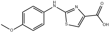 2-(4-METHOXY-PHENYLAMINO)-THIAZOLE-4-CARBOXYLIC ACID Struktur