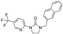 1-(2-NAPHTHYLMETHYL)-3-[5-(TRIFLUOROMETHYL)PYRIDIN-2-YL]IMIDAZOLIDIN-2-ONE Struktur