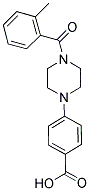 4-[4-(2-METHYLBENZOYL)PIPERAZIN-1-YL]BENZOIC ACID Struktur