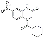 4-(CYCLOHEXYLCARBONYL)-7-(METHYLSULFONYL)-3,4-DIHYDROQUINOXALIN-2(1H)-ONE Struktur